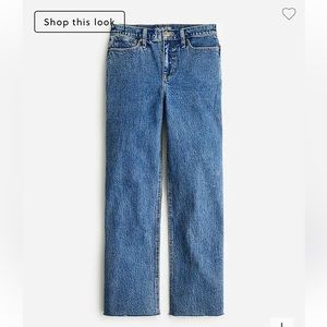 NWT JCREW “ SLIM WIDE LEG JEANS” TROUSERS BEACH BAY WASH SIZE 26
